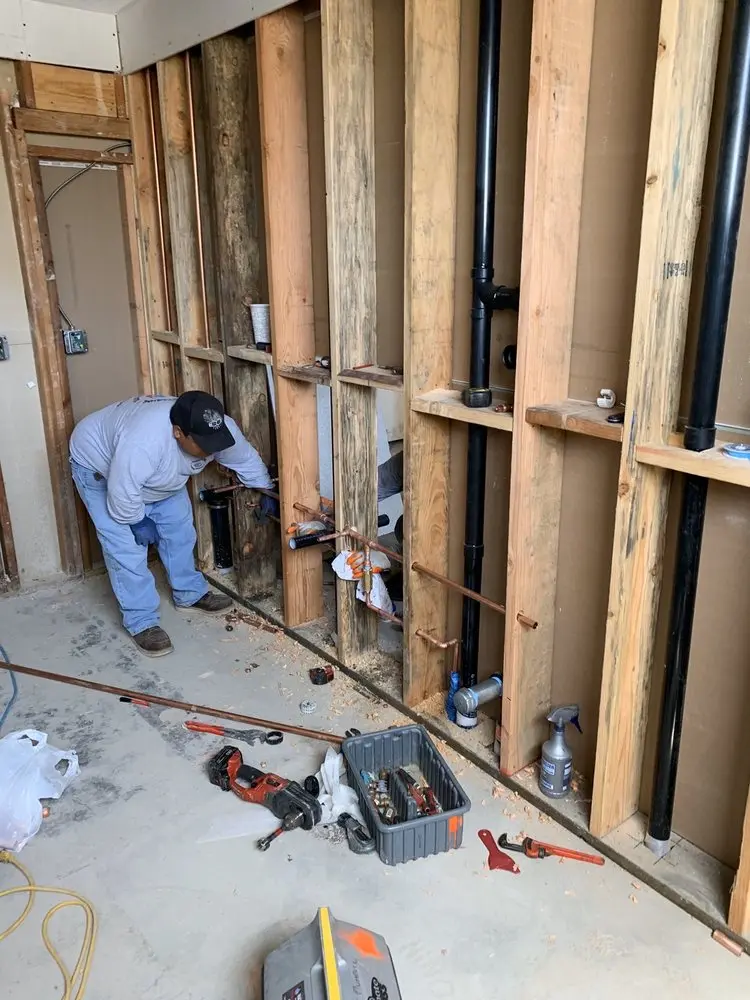 Commercial rough-in plumbing for Gas Line Repair in Kingsburg